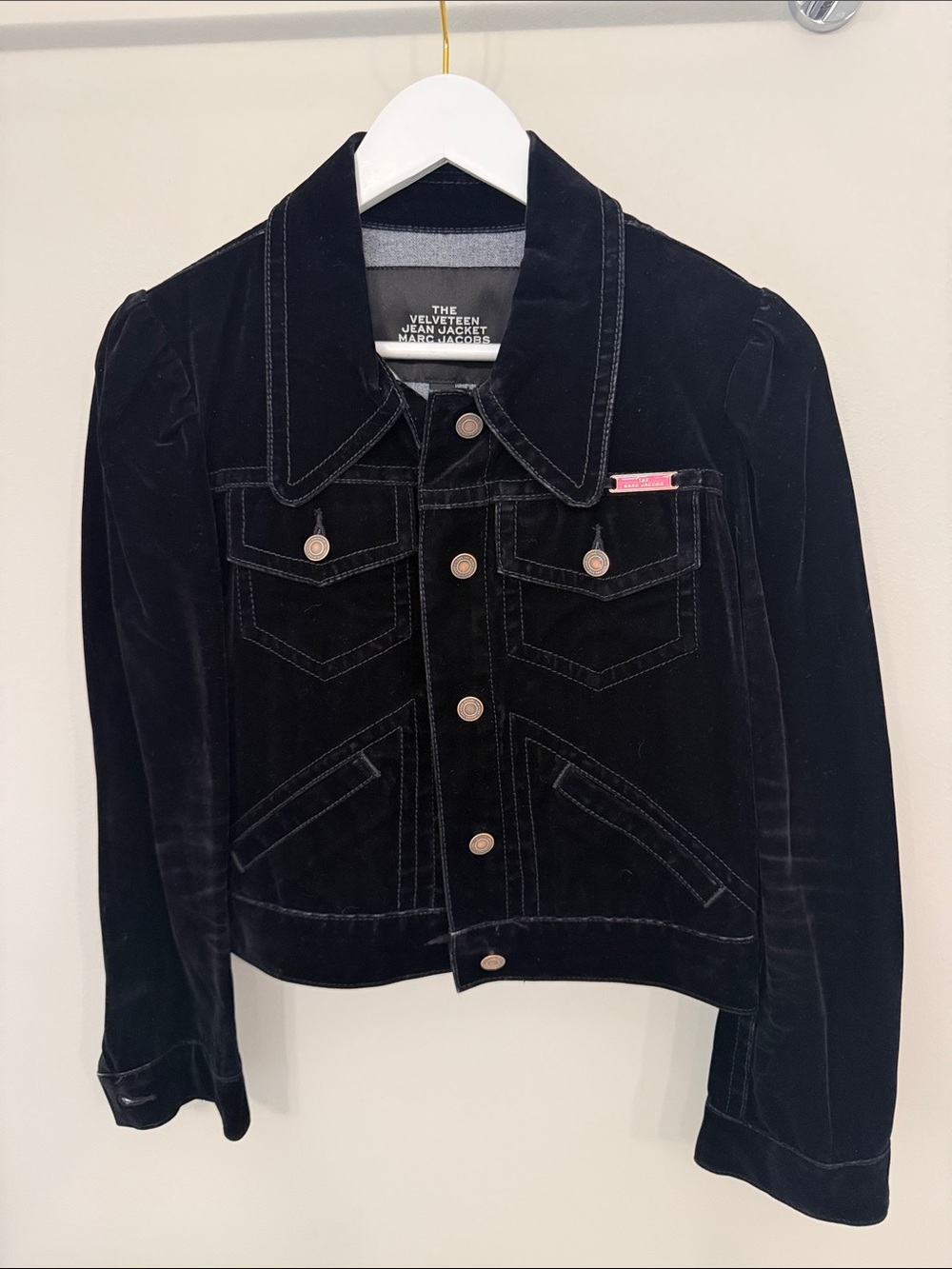 Marc Jacobs Black Velvet Jacket